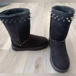 Black Studded Boots